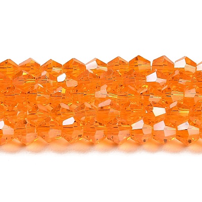 Transparent Electroplate Glass Beads Strands EGLA-A039-T4mm-B23-1