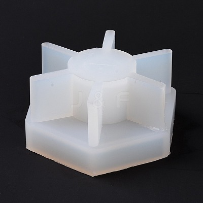 Hexagon Candlestick Food Grade Silicone Molds DIY-D071-04-1