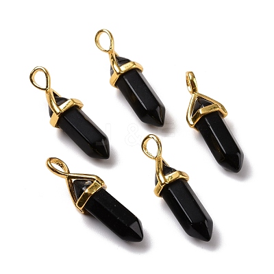 Natural Obsidian Pendants G-K329-67G-1