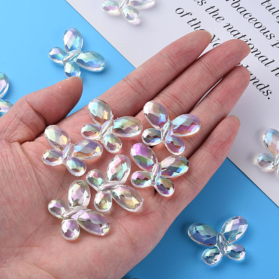Transparent Acrylic Beads MACR-S374-12D-01-1