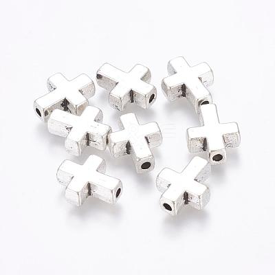 Tibetan Style Alloy Beads TIBEB-A134914-AS-LF-1