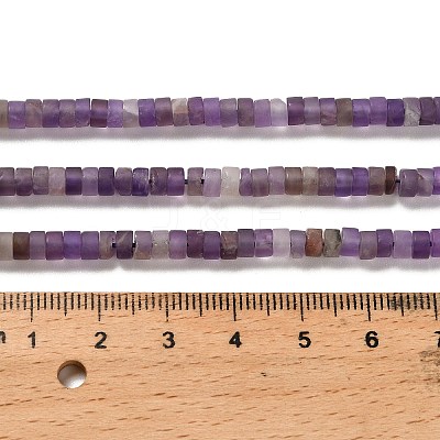 Natural Amethyst Beads Strands G-P575-B38-4x2mm-1