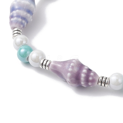 Handmade Porcelain Beaded Bracelets BJEW-JB12473-02-1