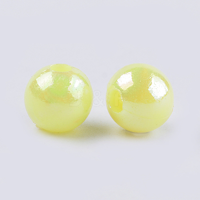 Opaque Acrylic Beads X-MACR-S296-90B-1