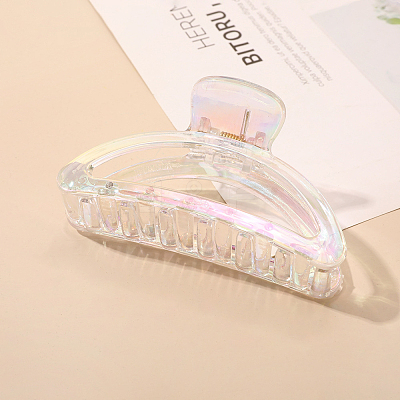 Large Transparent Geometric Acrylic Hair Claw Clips OHAR-PW0003-022-C06-1