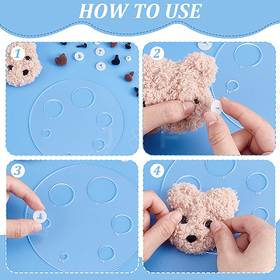 Acrylic Measuring Tool for Doll Craft Eyes TOOL-WH0155-110B-03-1
