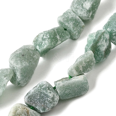 Natural Green Aventurine Gemstone Beads Strands G-S386-C03-1