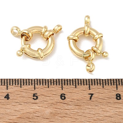 Brass Spring Ring Clasps KK-CBAD851-02G-03-1