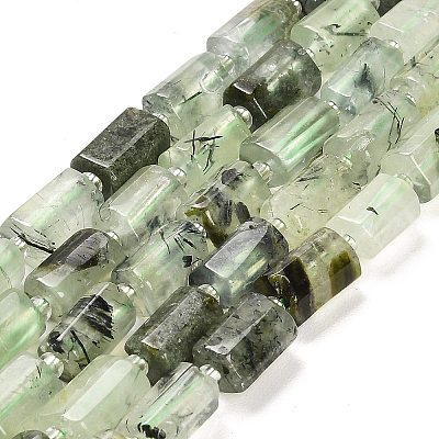 Natural Prehnite Beads Strands G-G068-A40-01-1