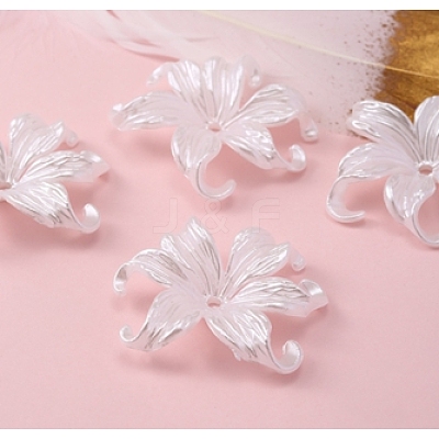 Opaque ABS Plastic Bead Caps LS-FIND-PW0018-01-1