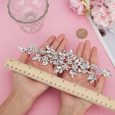 1Pc Rhinestone Cloth Patches AJEW-FG0004-59B-1