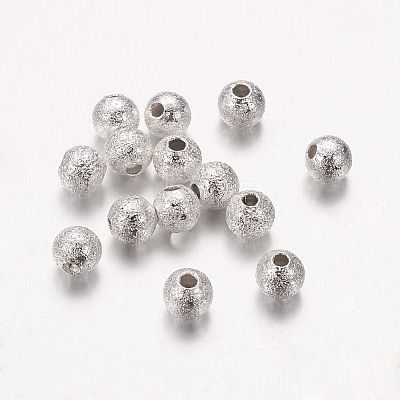 Brass Textured Beads KK-EC247-S-NF-1