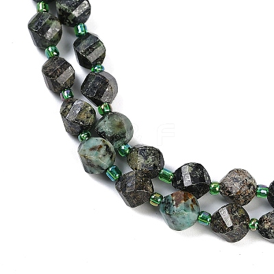 Natural African Turquoise(Jasper) Beads Strands G-L579-05A-1