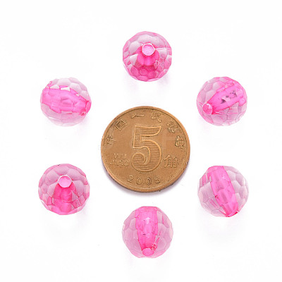 Transparent Acrylic Beads TACR-S154-10A-82-1
