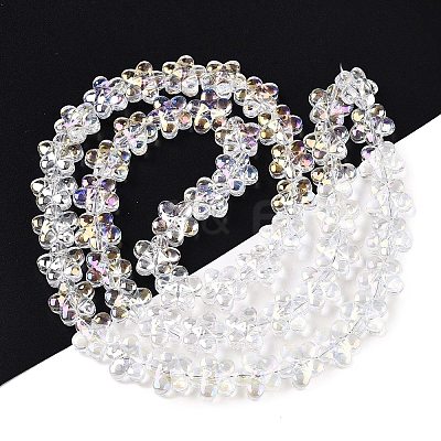 Electroplate Glass Beads Strands EGLA-T028-02A-1