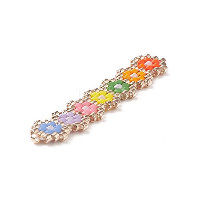 Handmade Loom Pattern MIYUKI Seed Beads PALLOY-MZ00047-01-1