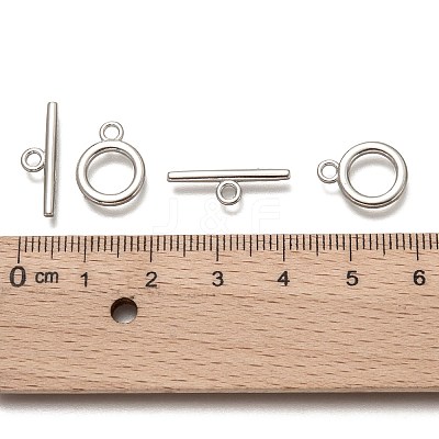 Alloy Toggle Clasps LS-TIBE-EA774Y-P-RS-1