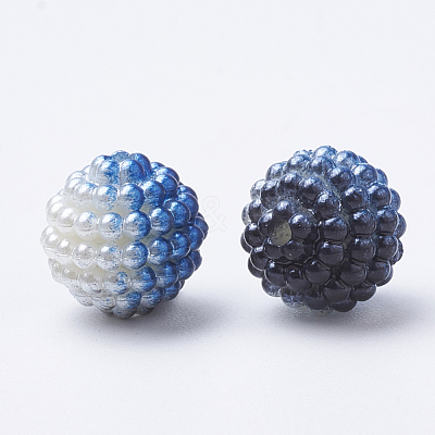 Imitation Pearl Acrylic Beads OACR-T004-15mm-M-1