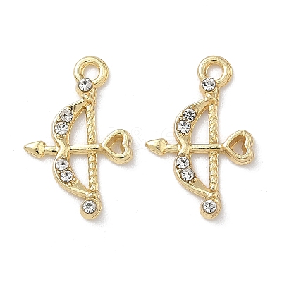Alloy Rhinestone Pendants FIND-L024-12G-1