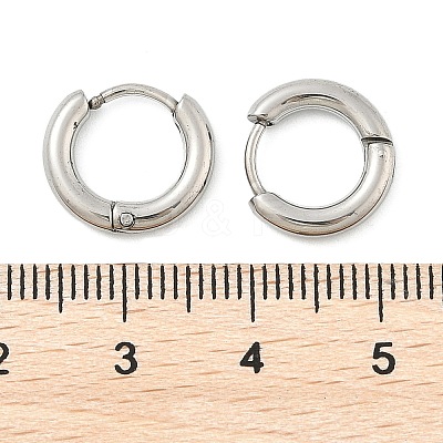 Tarnish Resistant 304 Stainless Steel Hoop Earrings EJEW-P177-P-13-1