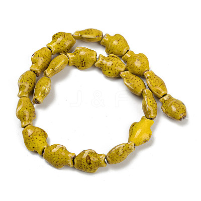 Handmade Porcelain Beads Strands PORC-P030-01A-03-1