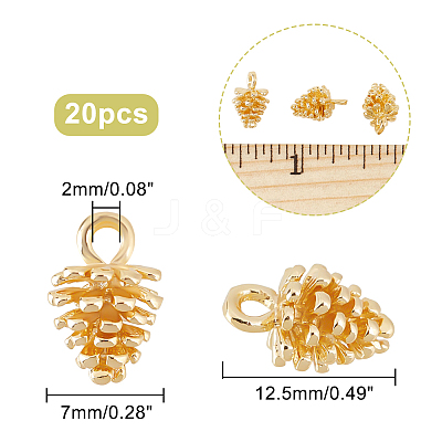 20Pcs Brass Charms KK-DC0002-28-1
