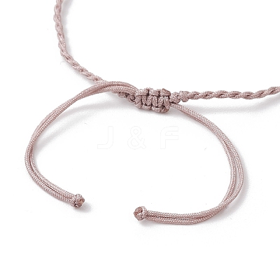 Natural Striped Agate Beads Braided Bead Bracelets for Women BJEW-JB11979-1