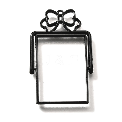 Alloy Open Back Bezel Pendants PALLOY-I223-10EB-1