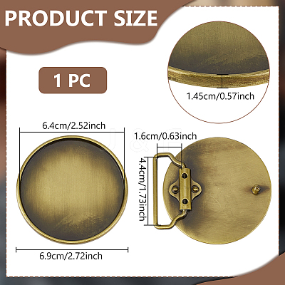 1Pc Alloy Belt Buckles FIND-BC0014-29A-AB-1
