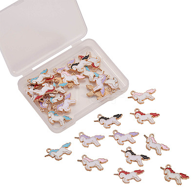 Alloy Enamel Pendants ENAM-CJ0001-41-1