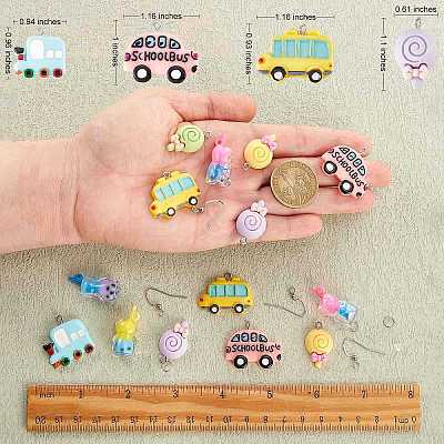 DIY Cartoon Earring Making Kit DIY-SZ0009-03-1