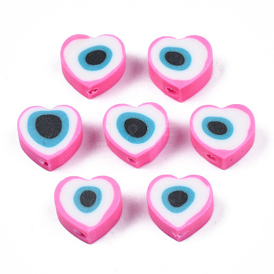Handmade Polymer Clay Beads X-CLAY-T019-08G-1