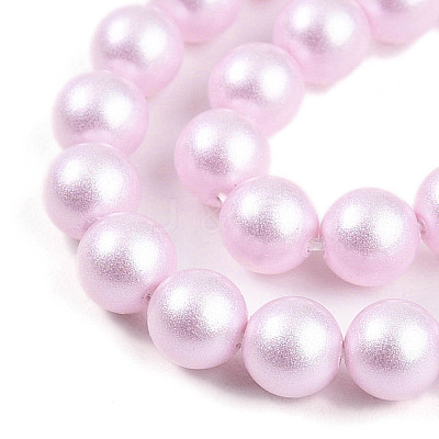 Baking Paint Pearlized Glass Pearl Bead Strands HY-N002-5mm-C03-1