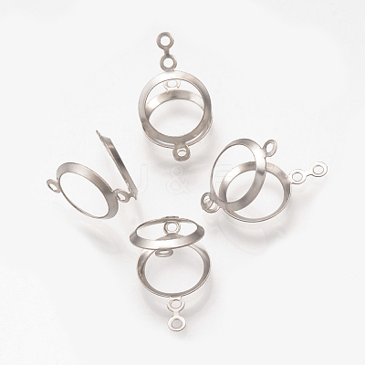 Tarnish Resistant 304 Stainless Steel Open Back Bezel STAS-Q223-12A-1