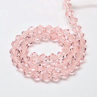 Imitate Austrian Crystal Bicone Glass Beads Strands X-GLAA-F029-6x6mm-15-1