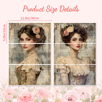 6 Sheets 6 Styles PVC Waterproof Decorative Stickers DIY-WH0489-022-1