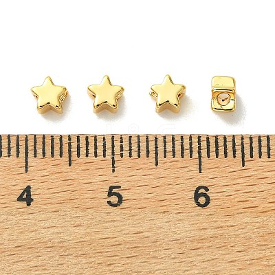 SHEGRACE Brass Star Beads XGRPCU754-299G-1