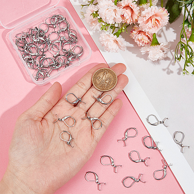 60Pcs 304 Stainless Steel Leverback Earring Findings STAS-SP0001-21P-1