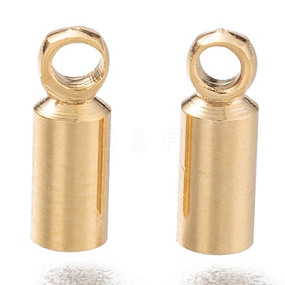 Brass Cord Ends KK-H759-40B-G-1