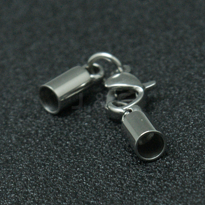Tarnish Resistant 304 Stainless Steel Lobster Claw Clasps STAS-I045-45-1