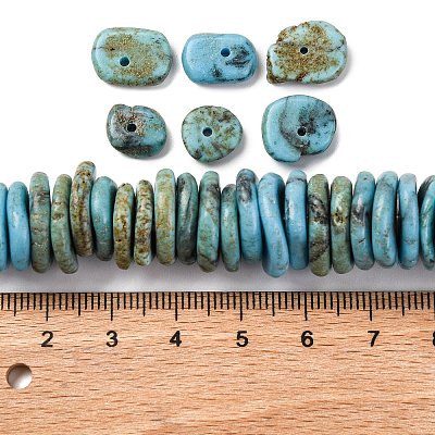 Graduated Synthetic Turquoise Beads Strands G-A237-01D-1