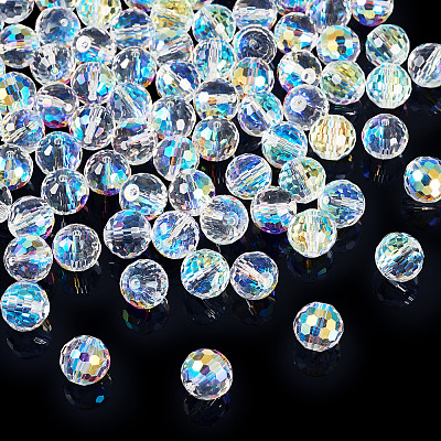80Pcs AB Color Plated Glass Beads EGLA-TA0013-01A-1