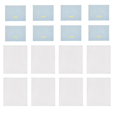 100Pcs Folding Flower Printed Paper Display Header Cards CDIS-TA0001-46D-1