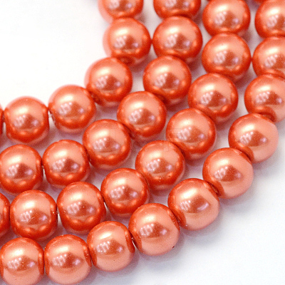Baking Paint Glass Pearl Bead Strands X1-HY-Q003-3mm-38-1