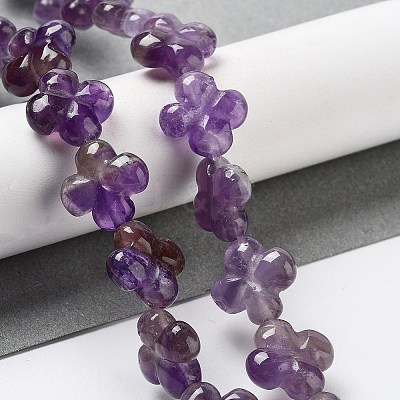 Natural Amethyst Beads Strands G-P520-A07-01-1