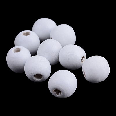 Dyed Natural Wood Beads WOOD-S662-7x8mm-13-1