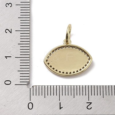 Real 18K Gold Plated Brass Micro Pave Cubic Zirconia Pendants KK-L209-072G-01-1