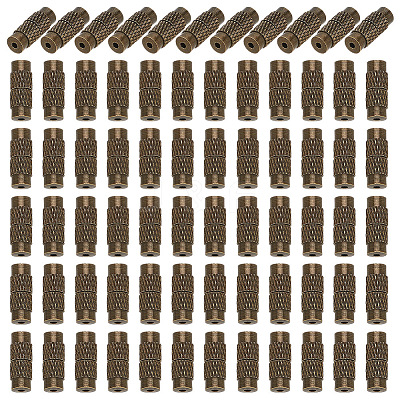 100Pcs Brass Screw Clasps KK-GO0002-06AB-1