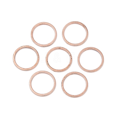 Rack Plating Brass Linking Rings KK-P286-01B-RG-1