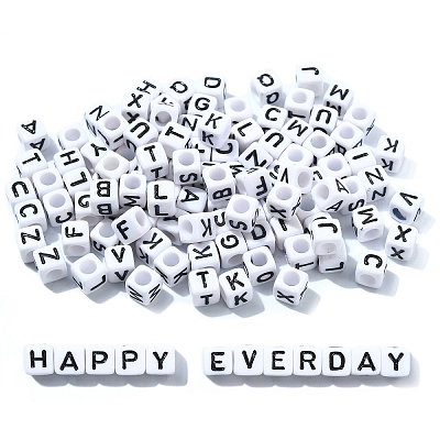 Acrylic Horizontal Hole Letter Beads OACR-YW0002-08-1